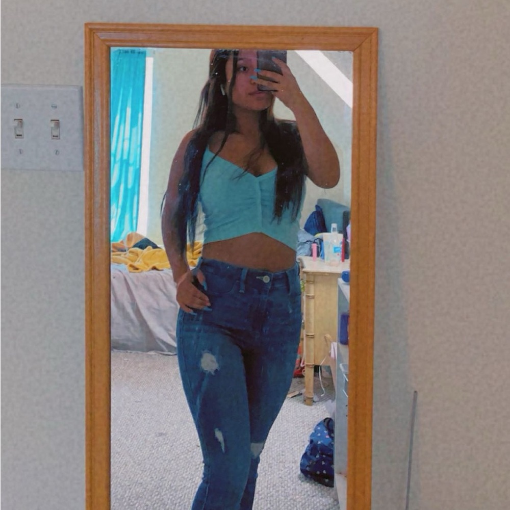Baby blue PacSun tank top